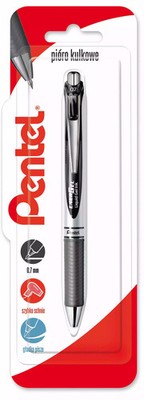 5902894017360 Pióro kulkowe 0,7 mm EnerGel BL77 czarne 1 szt. Pentel