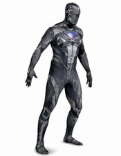 POWER RANGERS MOVIE BLACK RANGER MORPH HALLOWEEN COSPLAY COSTUME NEW M