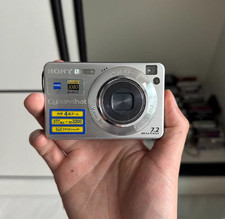 Sony Cyber-shot DSC-W120 Digital Camera 7.2 MP 4x Optical Zoom CCD Sensor Silver