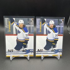 2025-26 Upper Deck Series 1 #153 Oskar Sundqvist St. Louis Blues (2) Cards