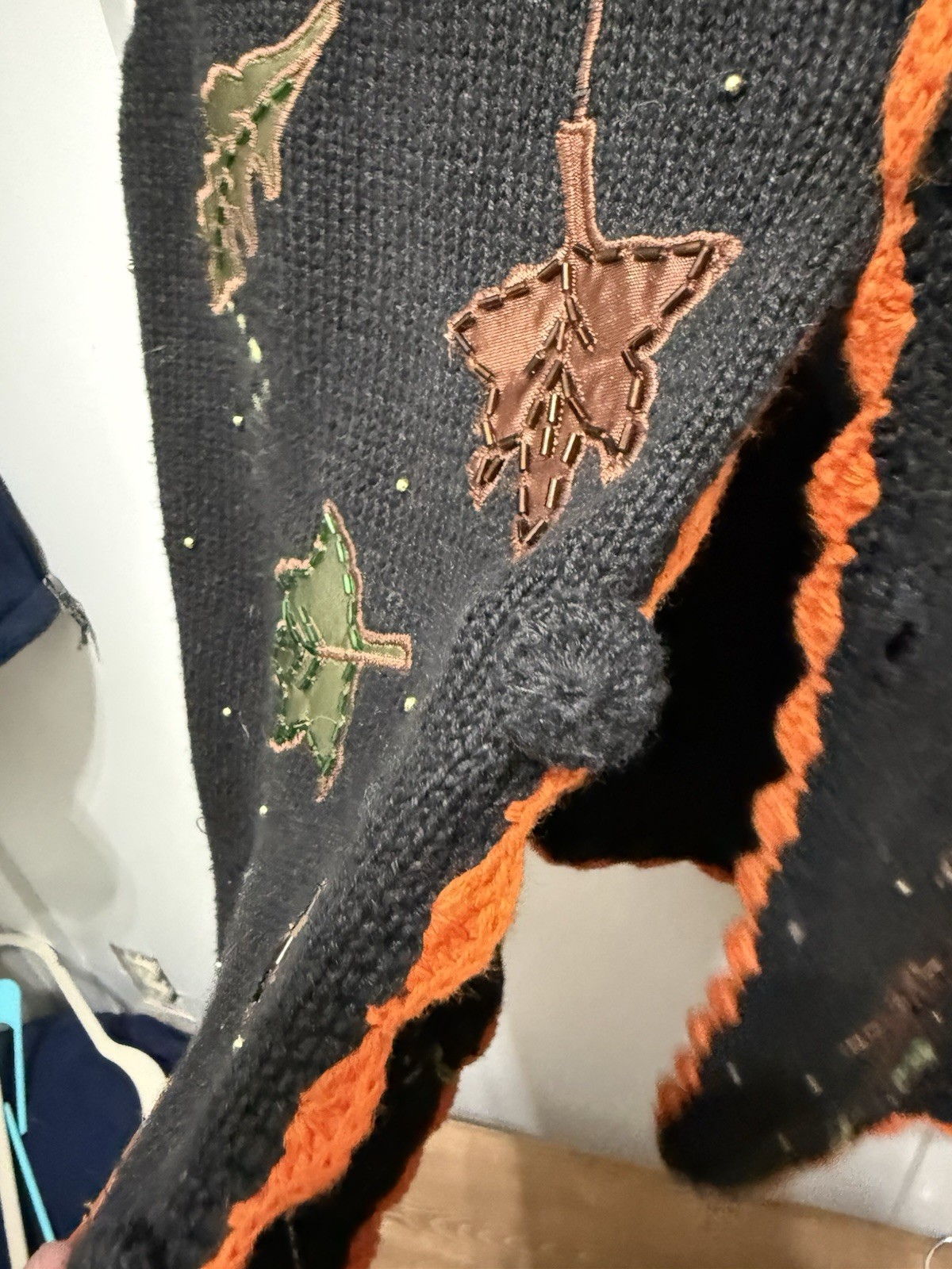 Vintage Basic Editions Fall Sweater Vest Pumpkin … - image 7