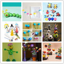 Craft Foam Balls 108-Pack 1 Inch in Diameter, Polystyrene for DIY Arts and Cr...