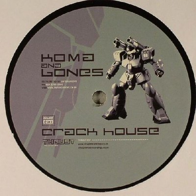 Koma  Bones - Crack House / Rubber Mullet - Vinyl Record 12 - F4593z