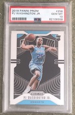 2019 Panini Prizm PJ Washington Jr Rookie #258 Hornets Mavericks PSA 10 GEM MT