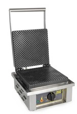 Equipex GES40 Sierra Electric Waffle Baker cast iron plates, Cone plate pattern