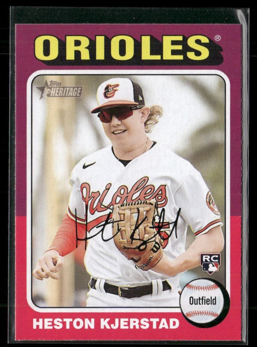 Heston Kjerstad Rookie 2024 Topps Heritage Baltimore Orioles #327