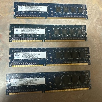 Nanya DDR3 DIMM PC3-10600U 8GB (4x2GB) RAM NT2GC64B88G0NF-CG NT2GC64B88B0NF-CG