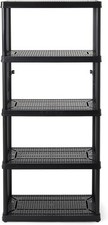 5 Shelf Fixed Height Ventilated Medium Duty Storage Unit Organizer System