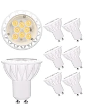 Dimmable GU10 LED Bulbs - 50W Equivalent Recessed Track Lighting - 5W 5000K D...