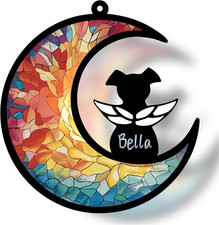 Personalized Dog Memorial Suncatcher, Pet Remembrance Gift for Loss of Dog