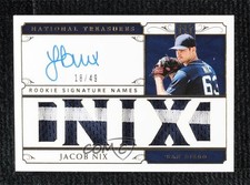 2019 National Treasures Rookie Signature Names Gold 18/49 Jacob Nix Auto 13ag