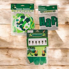 St. Patricks Day Hanging Garland  Banner Set 9 Ft  5.41 Ft Lengths Unique Part