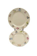 NICOLE MILLER FOR FISHS EDDY BABY! BABY! DISH & BOWL MADE IN USA LEAD FREE