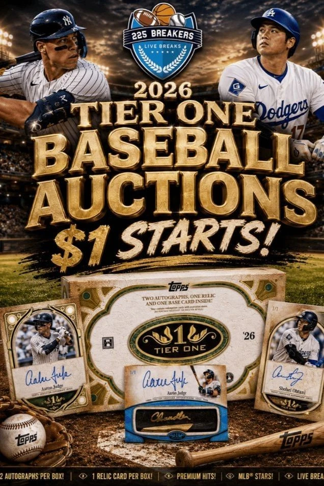 2026 TOPPS TIER ONE BASEBALL $1 STARTS