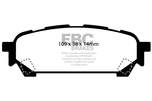 EBC DP31687C BRAKE PAD SET DISC BRAKE Rear