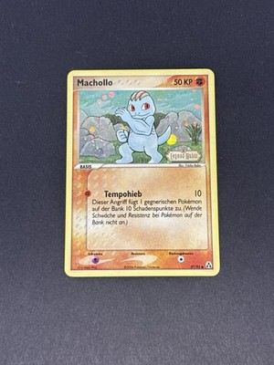 Pokémon TCG Machollo 57/92 EX Legend Maker Holo Stamp Stempel Deutsch
