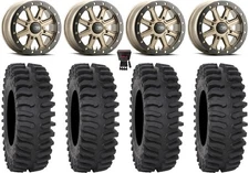 ITP Inertia Bdlk 14" Wheels Br +40mm 27" XT400 Tires Can-Am Commander Maverick