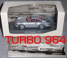 Minichamps 1/43 Shipping Included Porsche Special Order 911 964 1990 Silver