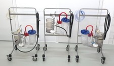 3x Medap fahrbare Saugeinheit Druckluft Absaugung Suction System Atmos