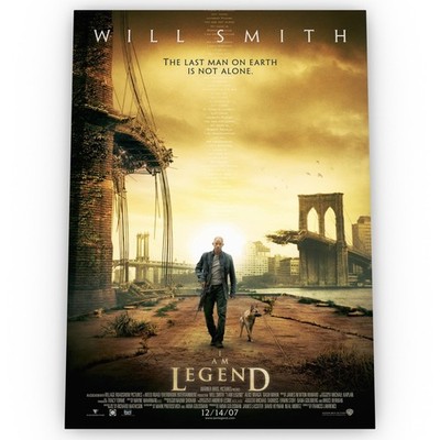 I am Legend Filmposter Satin Hochwertig Archiv Atemberaubend A1 A2 A3