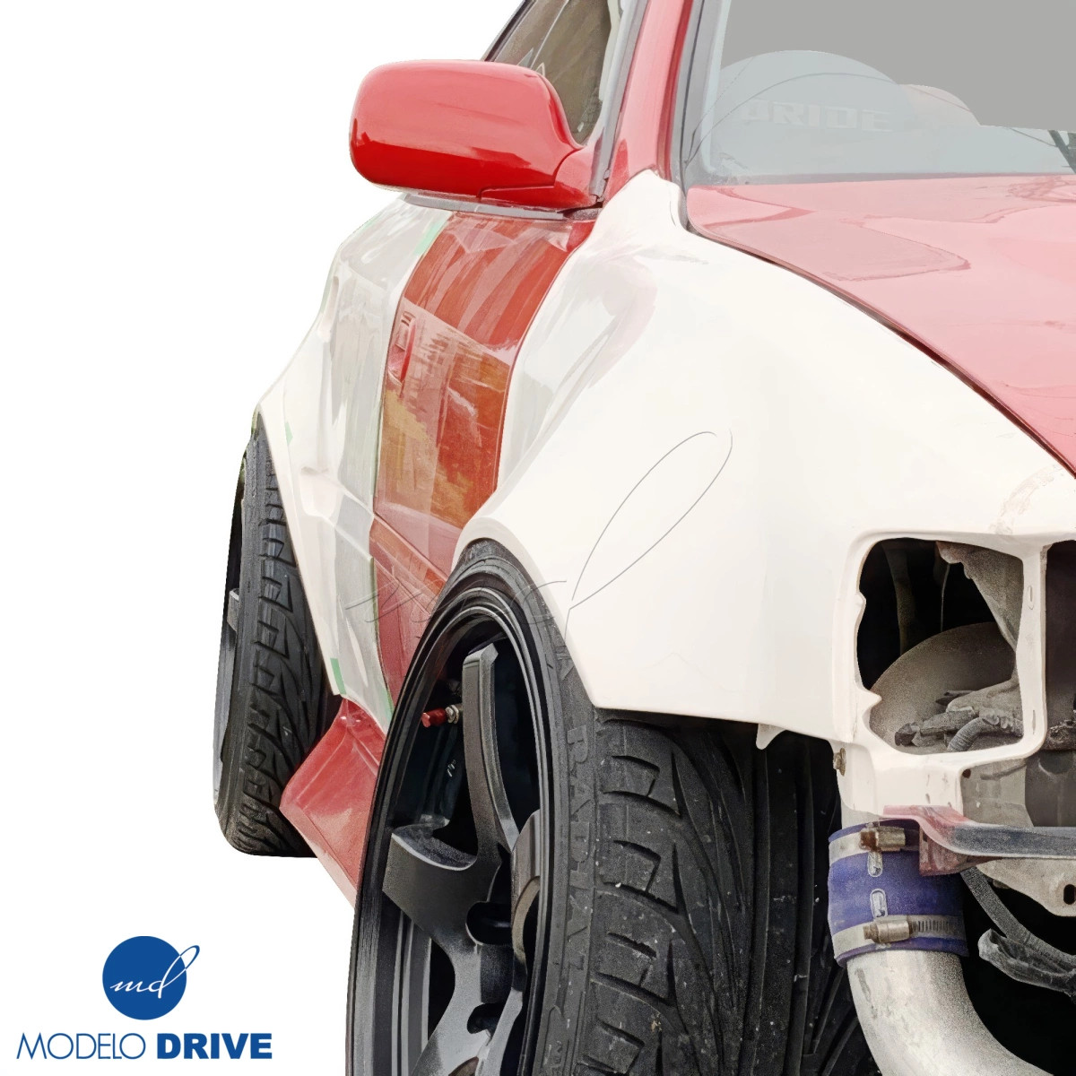 Aririさま ModeloDrive FRP ORI t4 75mm Fenders (front) 4pc (JZX100) for