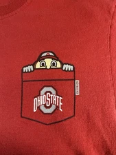 Ohio State Buckeyes Shirt Men’s  Size Small With Brutus Buckeye in the pocket