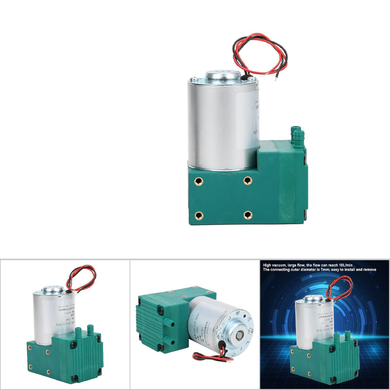 High Mini Vacuum Pump Low Noise For DC12V/DC24V Recommended