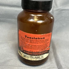 Vintage TONSIO-TREN Dr. Willmar Schwabe Homeopathic Medicine Bottle Montreal