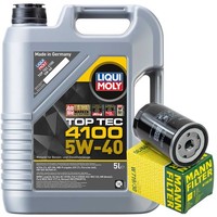 MotoröL Set Liqui Moly 5W-40 5 Liter + ÖLfilter FüR Audi Seat Skoda VW Golf VI