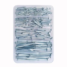 Wall Nails Assortment Kit 120 PCS 5 Sizes Galvanized Hardware Hanging Picture