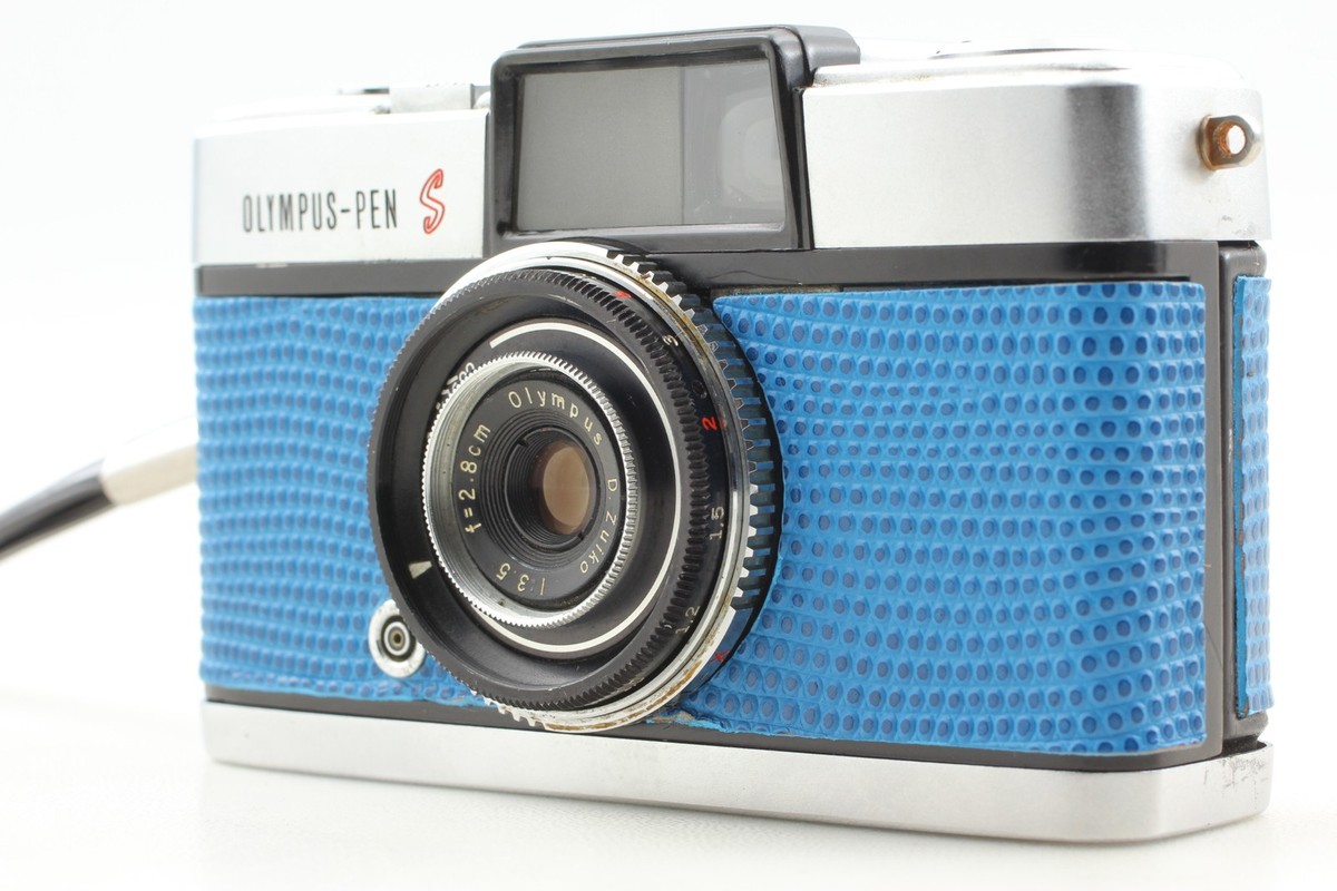 OLYMPUS PEN S （オリンパス ペンS） 30mm F2.8 #07 Near MINT, Blue] OLYMPUS PEN S 35mm Half Frame Camera 30mm F2.8