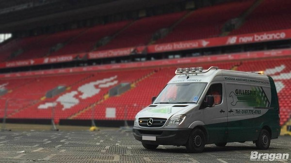 DachträGer + LED Flecken Passend FüR Vauxhall Opel Movano 2010 - 2021 M High Van-image
