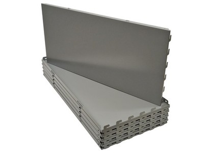 NEU 10x Regal Rückwand glatt 66,5x30cm silber L665 H30 für Eden Tegometall ITAB*