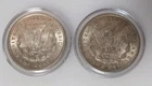 Lot of 2:  1921 Morgan Silver Dollar BU Uncirculated 0.9 Fine Silver $1 US Coin
