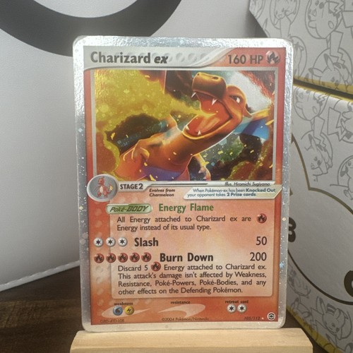 Pokemon Charizard EX Fire Red & Leaf Green Holo Rare #105 MP