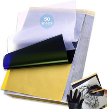 Tattoo Transfer Paper - 50 Sheets A4 Thermal Stencil Paper for Tattooing DIY Cl