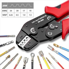 Ratcheting Crimping Tool Kit JST Molex Dupont Open Barrel Wire Crimper