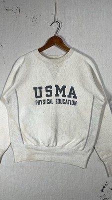 VTG 70s USMA Physical Education Sweatshirt Small Champion Reverse