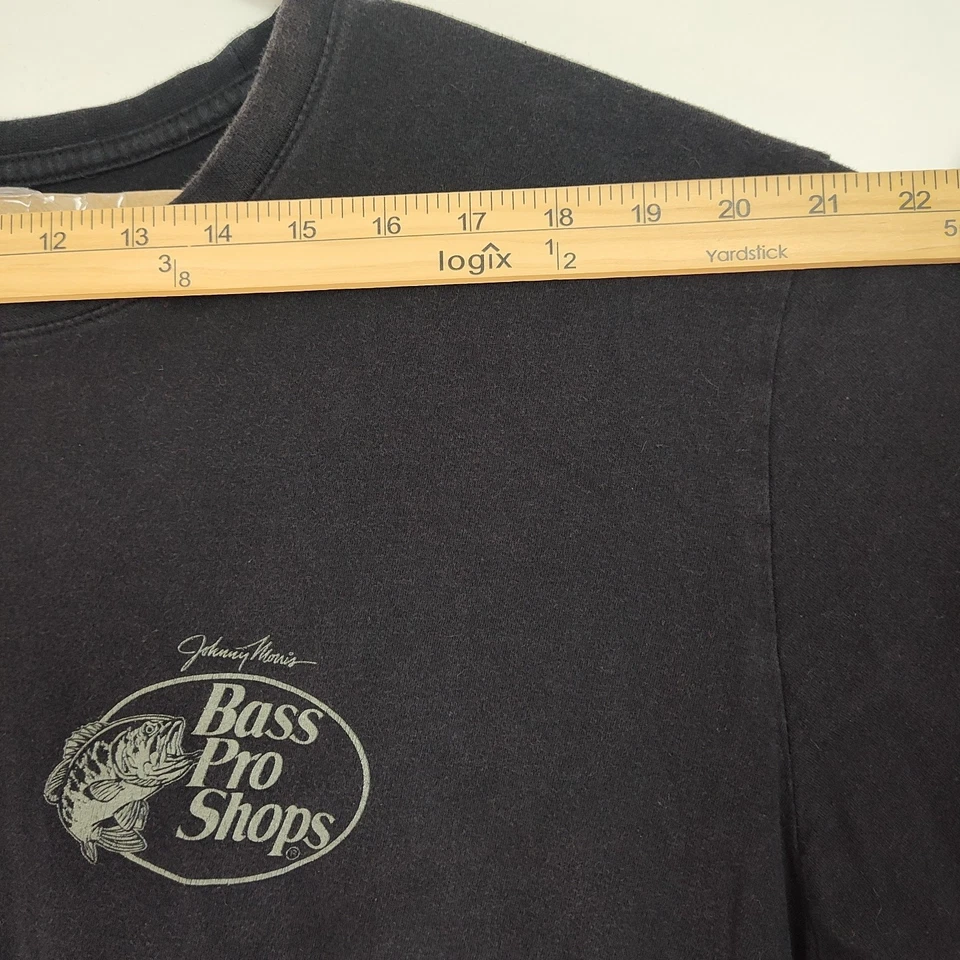 Camiseta Bass Pro Shops Para Hombre 3XL Negra Estampado Gráfico Águila Corta Slvs Cuello Redondo Foto 4 de 4