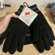 3M Thinsulate Thermal Hat And Gloves Combo Black | Brand New With Tags