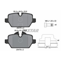 Textar BremsbeläGe Bremsbelegsatz Hinten FüR Mini Mini Countryman