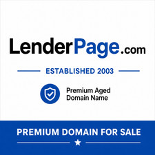 LenderPage.com Premium Aged Domain Name Est. 2003 GoDaddy
