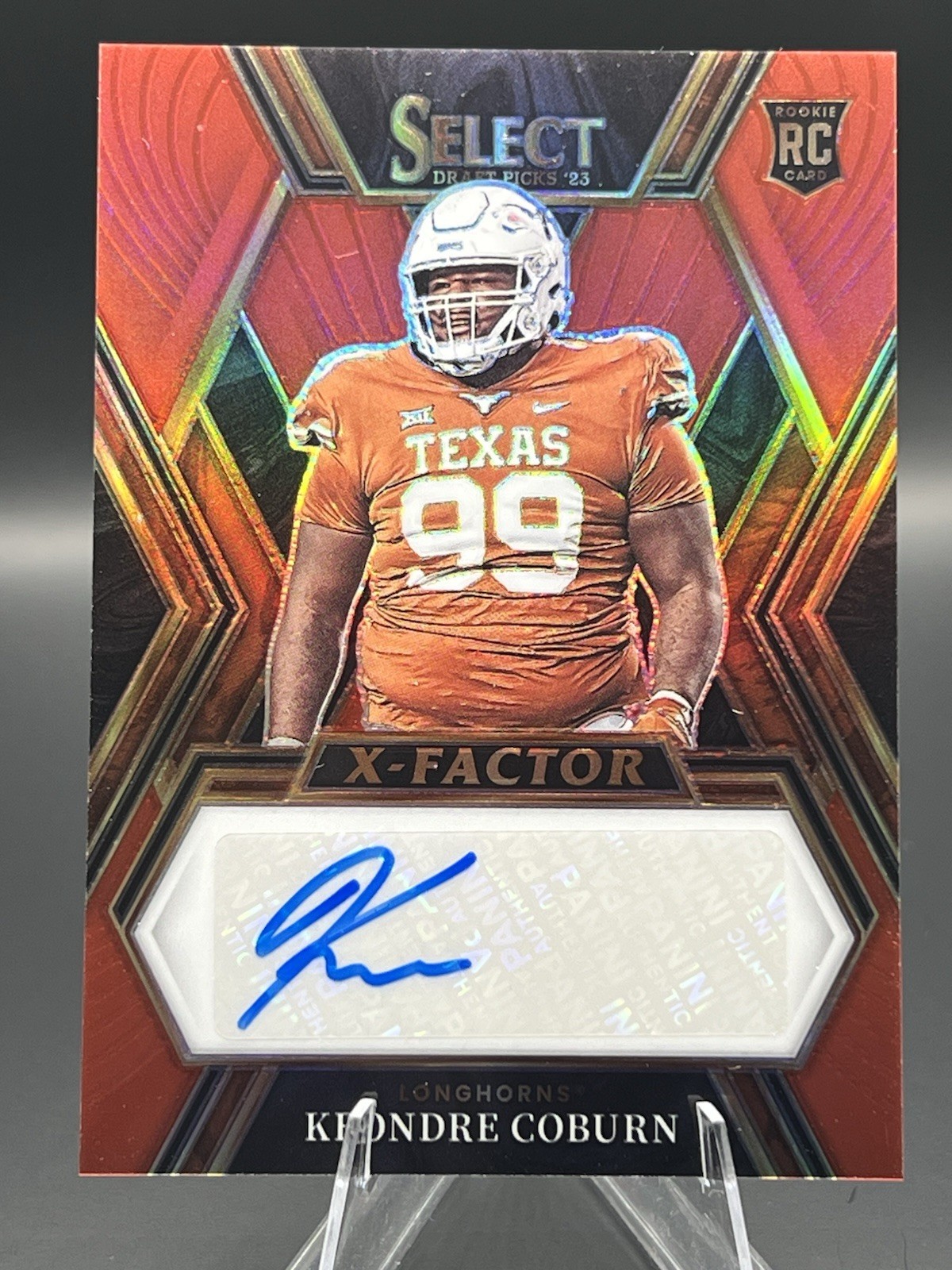 Keondre Coburn Panini Select Draft Picks X-Factor Signatures #XSKCO Red
