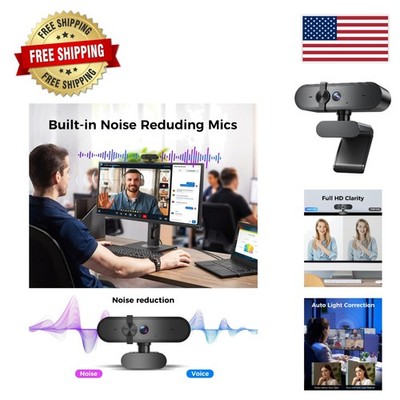 Versatile 1080P Computer Camera with Auto Light Correction & USB Connectivity