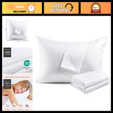 600TC 100 Cotton Pillow Protectors, Standard Size 20x26, Oeko-TEX Certified, 4