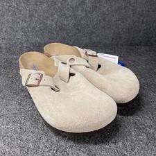 BIRKENSTOCK Boston Soft Footbed Suede Leather Clogs Unisex Size M5/W7