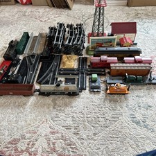 S Scale AMERICAN FLYER TRAIN SET - LOT. Some In Great Shape Some Repairs.