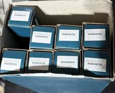 Lot Of 8 New VWR International Plain Form Baume Hydrometer 0/50, 34580-003
