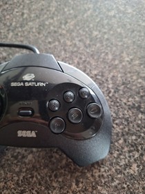 SEGA Saturn Controller MK-80100 | Original OEM Pad | 6-Button | Black