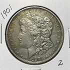 1901 MORGAN SILVER DOLLAR, XF/AU DETAILS